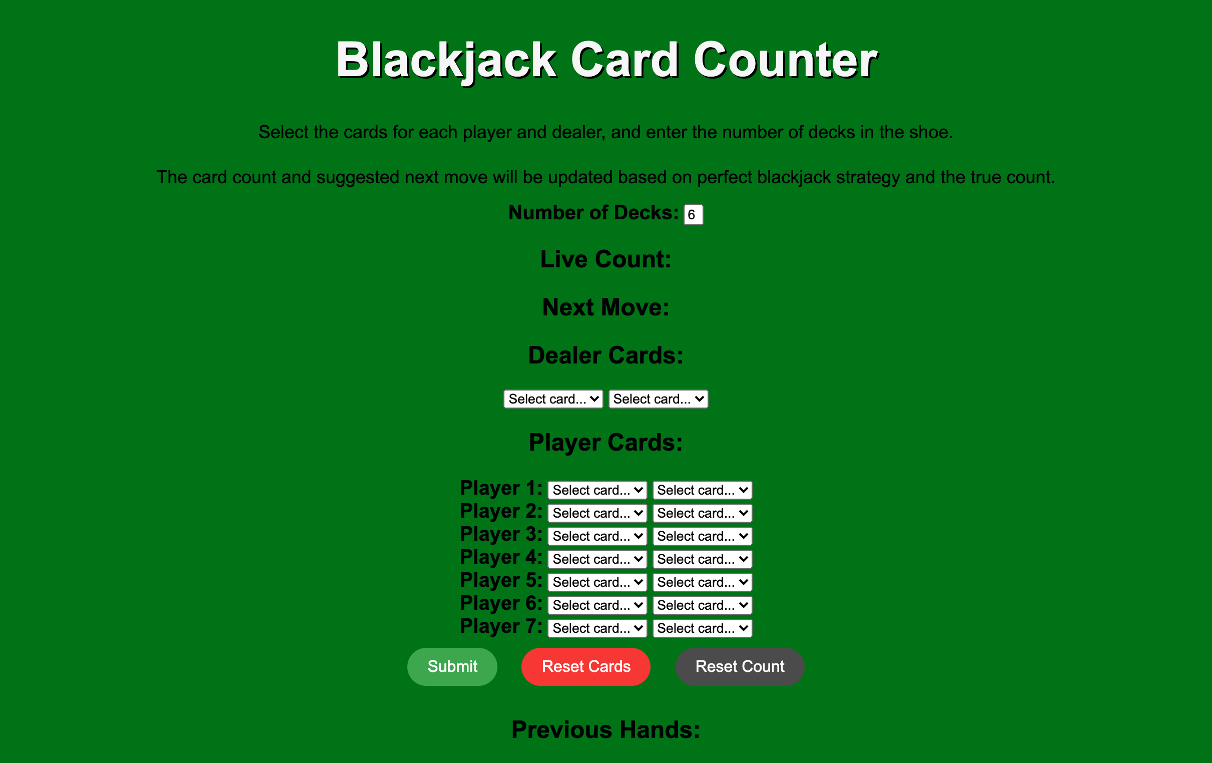 Card Counter